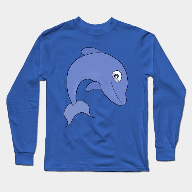 A smiling dolphin Long Sleeve T-Shirt by DiegoCarvalho